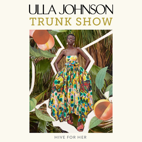 Graphic of woman in an Ulla Johnson dress