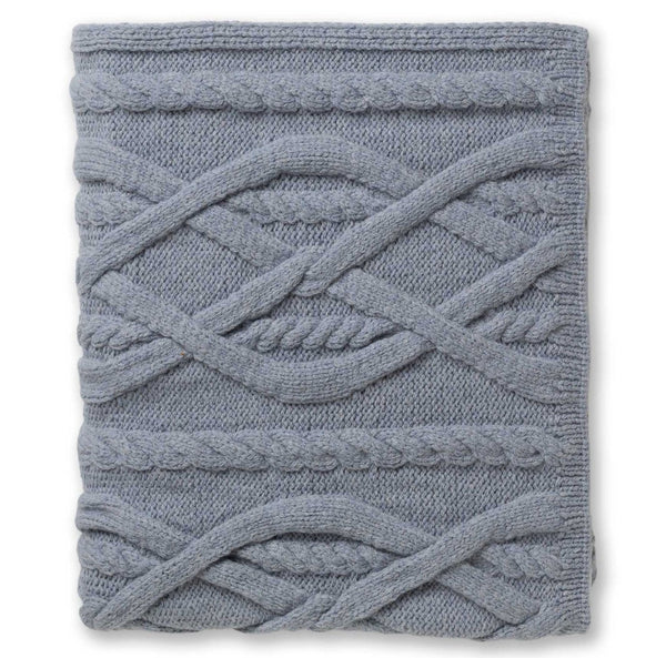 Alicia Adams Alpaca Buckley Throw, Chambray