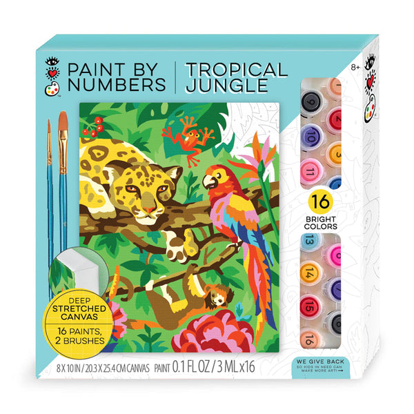 This Bright Stripes Paint-By-Number kit is perfect for kids who love to express their creativity.