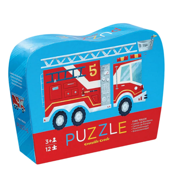 Crocodile Creek Fire Truck 12 Piece Mini Puzzle