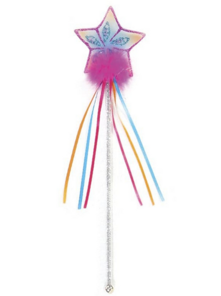 Great Pretenders Hot Pink Glitter Rainbow Wand