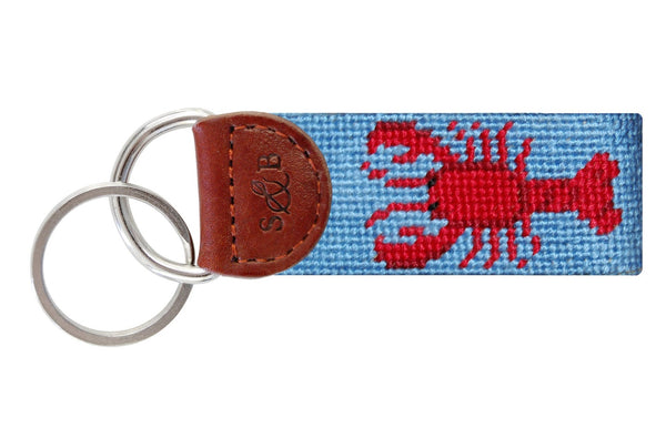 Smathers & Branson Lobster Baby Blue Key Fob