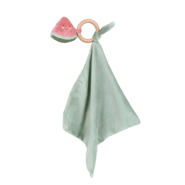 MON AMI Water Melonie Wood Teether Security Blankie