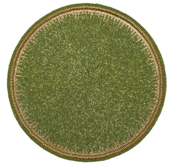 Kim Seybert Enamor Placemat, Green & Gold