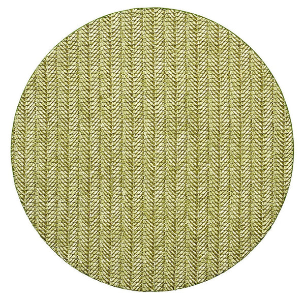 A Kim Seybert Chevron Placemat, Moss.