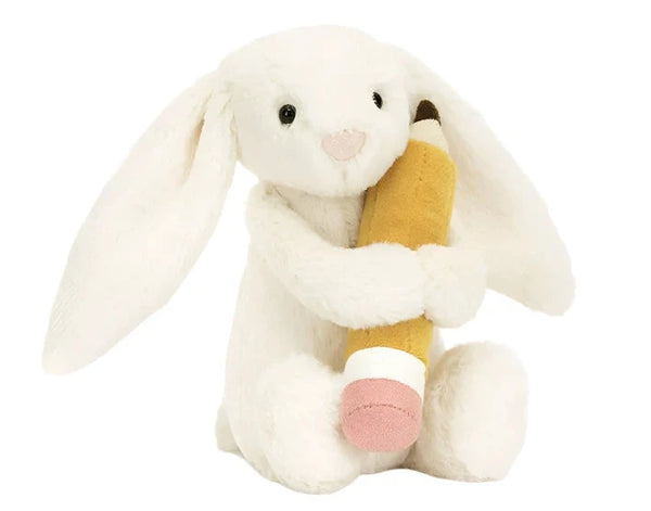 Jellycat Bashful Bunny with Pencil