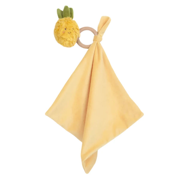 MON AMI Pina Pineapple Wood Teether Security Blankie