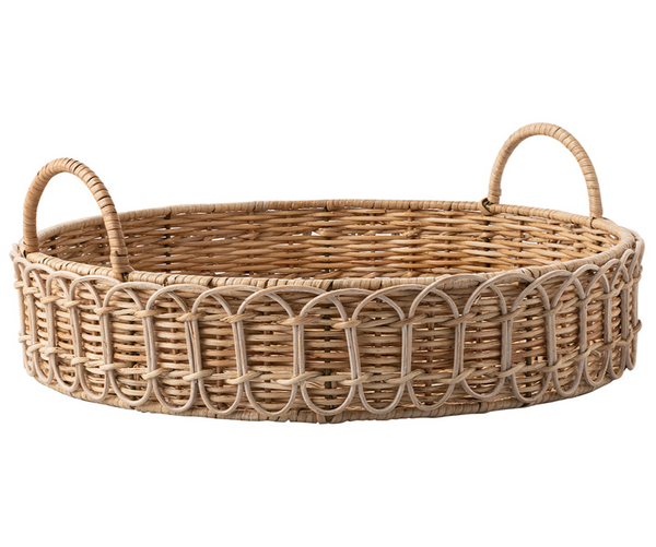 Juliska Provence Rattan Circle Tray