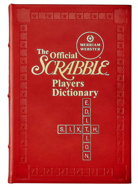 Scrabble Dictionary Red Leather