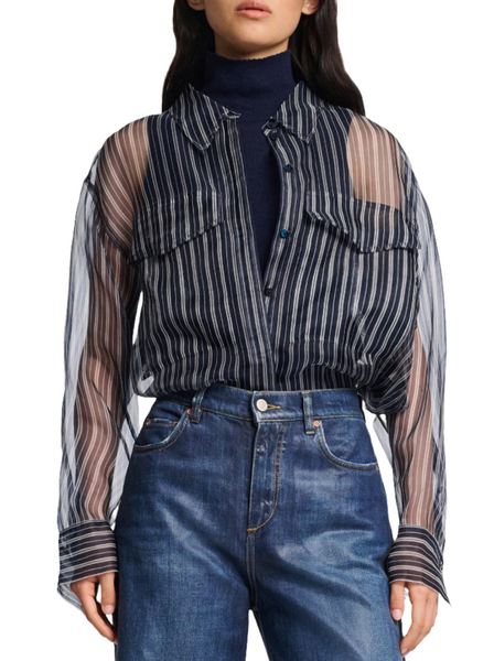 Dorothee Schumacher Transparent Stripe Blouse