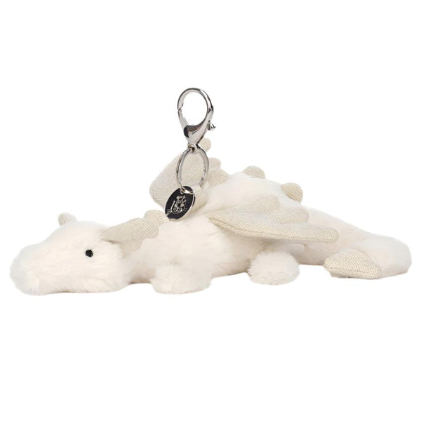 Jellycat Snow Dragon Bag Charm