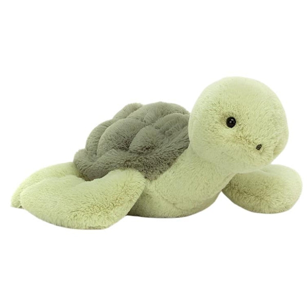 Tully Turtle, a Jellycat stuffed plushie on a white background.