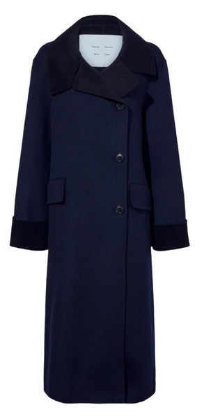 Proenza Schouler Constance Pinstripe Melton Coat