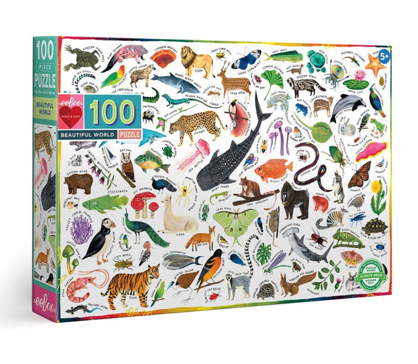 eeboo Beautiful World 100 Piece Puzzle