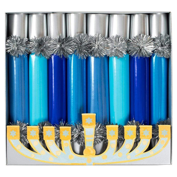 Caspari Hanukkah Candle Crackers, Set of 8