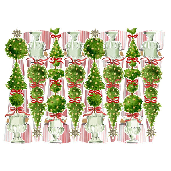 Caspari Eloise Christmas Cone Crackers