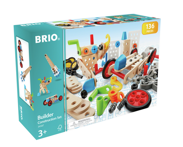 A creative set of brio wooden construction toys.