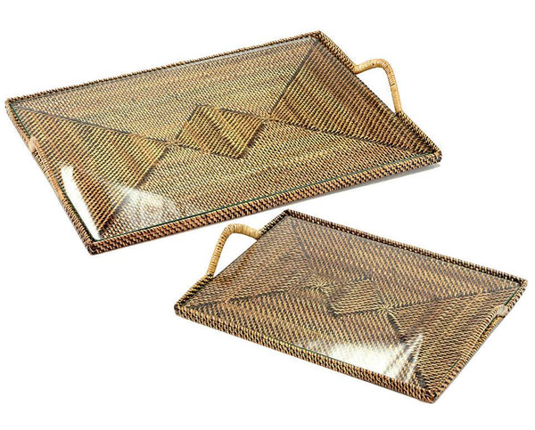 Calaisio Rectangular Tray with Glass Bottom Collection