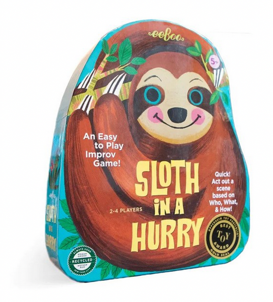 eeboo Sloth in a Hurry Shaped Board Game