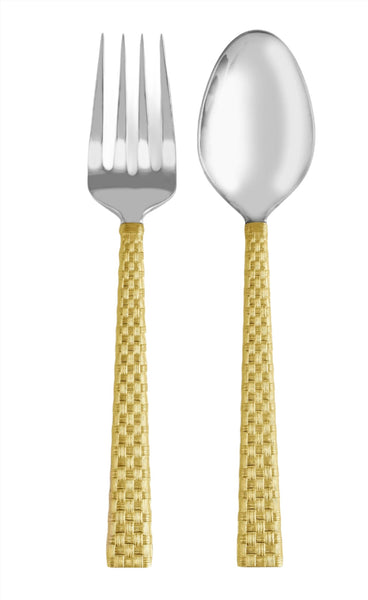 Michael Aram Palm Serving Set, Gold