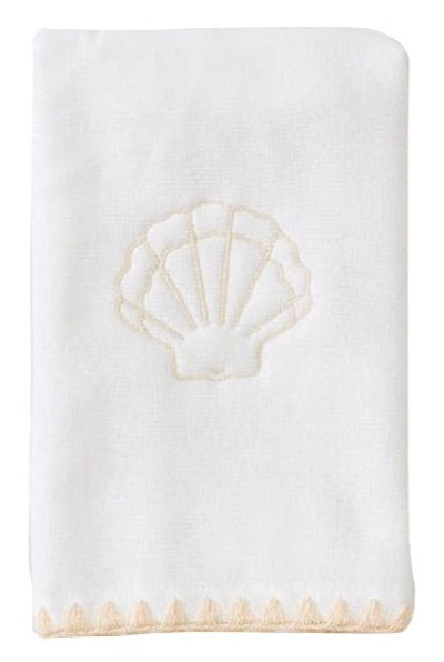 Weezie Towels Sand Shell Stitched Guest Towel