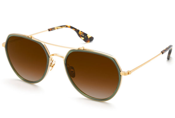 Krewe Baker Sunglasses, Bottle Green