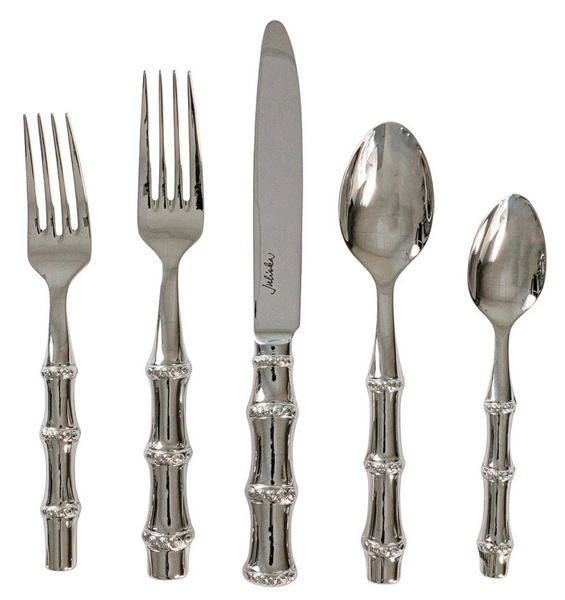 Juliska Bamboo 5 Piece Flatware Set, Polished