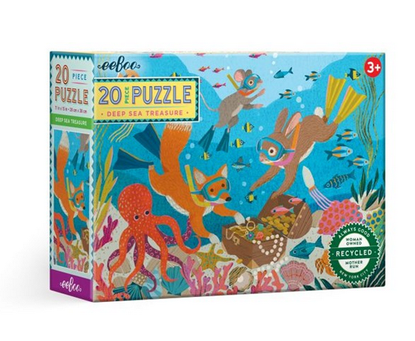 eeboo Deep Sea Treasure 20 Piece Puzzle