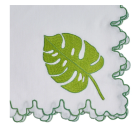 Big Green Leaf Napkin, Set of 4