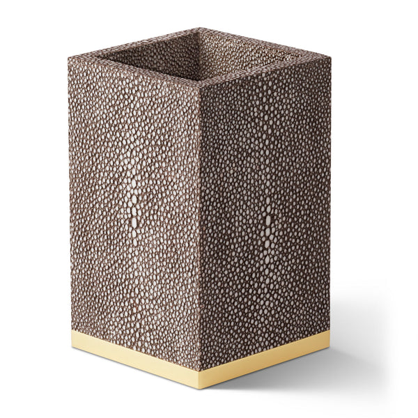 AERIN Shagreen Pencil Cup, Chocolate