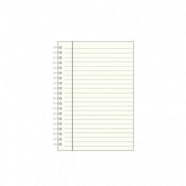 A Graphic Image, Spiral Notebook Refill, 7” with lined, off-white pages against a plain white background, featuring premium quality paper for all your writing needs.