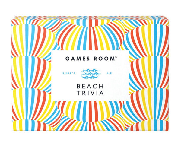 A portable box of Chronicle Books' Beach Trivia games for a summery twist.