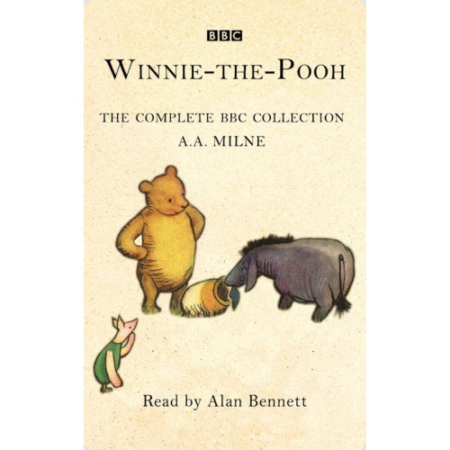 Cover of the Yoto Card: "Winnie the Pooh: The Complete BBC Collection" by A. A. Milne, featuring illustrations of Winnie-the-Pooh, Piglet, and Tigger.