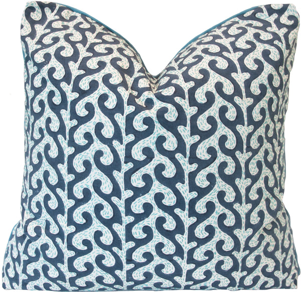 Breach Candy Blue Pillow