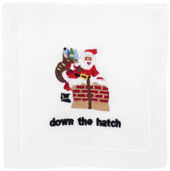 August Morgan Cocktail Napkins Down the Hatch, Set of 4