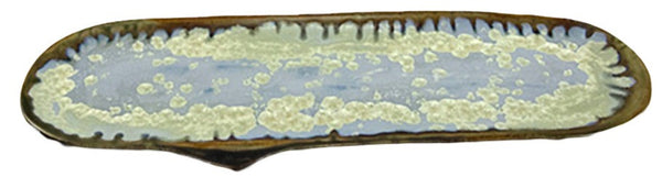 Cross-section of a plant root nodule, showing interior cells with bacteria involved in nitrogen fixation, reminiscent of an AE Ceramics Large Razor Clam in Mint and Turquoise-shaped coffee table.