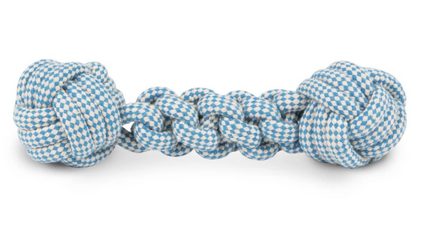 Harry Barker Skipper Rope Toy, Blue & White