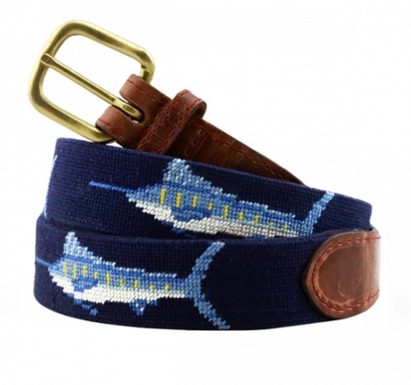 Smathers & Branson Billfish Belt, Navy