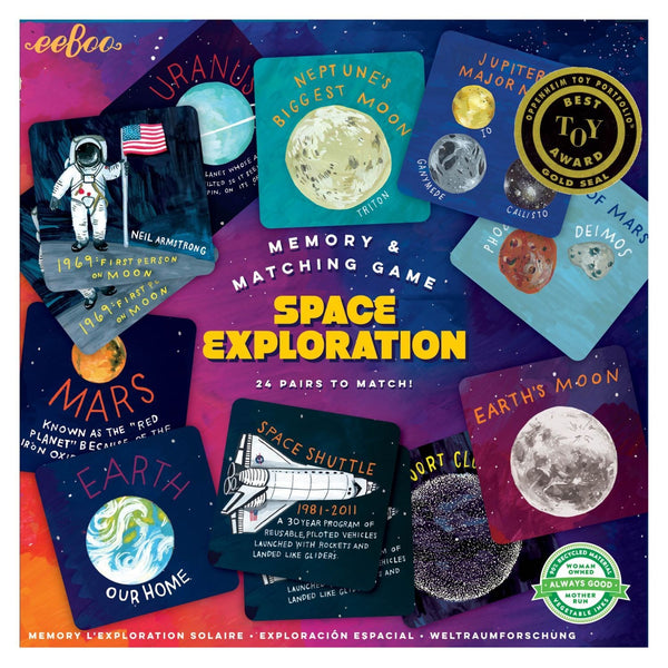 eeboo Space Exploration Memory Matching Game