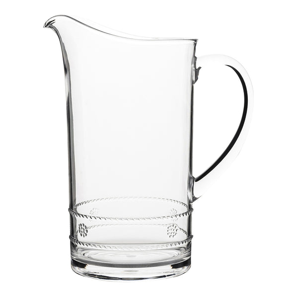 A Juliska Isabella Acrylic Pitcher on a white background.