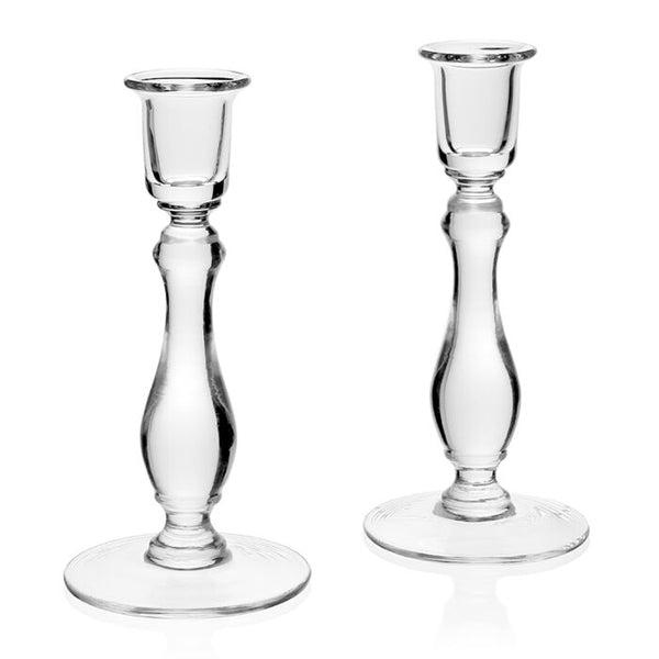 William Yeoward Crystal Meryl Candlesticks Pair, 8”