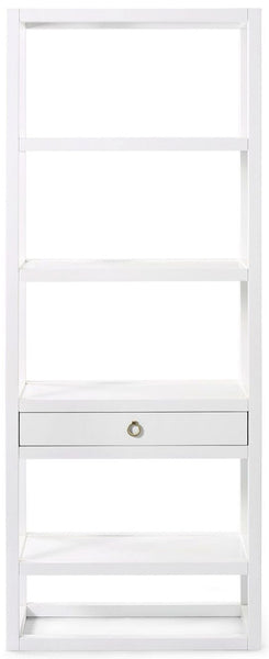 Newport Etagere, White Lacquer